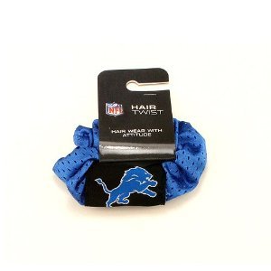 Detroit Lions Blue Hair Scrunchie - Hair Twist - Ponytail Holder