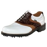 Ecco World Class Saddle Goretex - White / Cognac / Bison