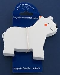 Magnetic Wooden Polar Bear Magnet by The Toy Workshop