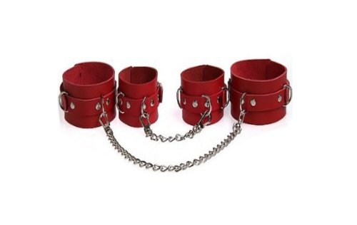 ToJoy Leather Wrist Ankle Restraints Fetish Cuffs for Women Sex Games