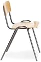 Stapelstuhl,Sitz/Gestell Buche/RAL8019