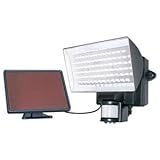 MAXSA Innovations 40226 Solar-Powered Motion-Activated 80 LED Security Floodlight, Black