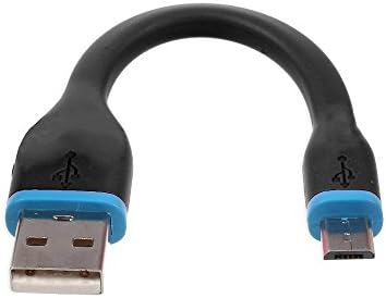[For Android] Esorun Micro USB Charging Cable- 4.9 Inch - Short Bendy &amp; Durable Perfect for Android Phones, External Battery Chargers, Power Banks &amp; Portable Power Packs (Black)