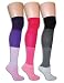 Womens Premium Over The Knee Boot Socks - Size 9-11 - Colors Available