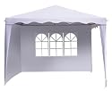 Seitenteile-Set f&uuml;r 3 x 4 m Pavillon, grau