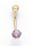 14K BELLY RING BS FEB - ES-1267