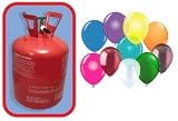 Helium Gas for 100 Balloons - Disposable Cylinder & Balloons