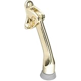 National Hardware V238 4"  Kickdown Door Stops in Brass