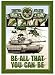 United States Army Metal Sign Be All That You Can Be