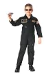 Kid's Black Top Gun Flight Coverall with Insignia Patches - in your choice of size