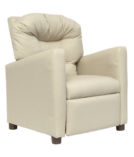 Ace Bayou Juvenile Recliner Khaki Fabric Tufted Traditional