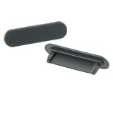 Silicone Dock Plug for Apple iPod, 2 PC Black