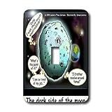  : Londons Times Funny Aliens Cartoons - Dark Side Of The Moon With Apologies To Pink Floyd - Light Switch Covers - single toggle switch
