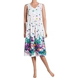 Sleeveless Dress with Scallop Neckline