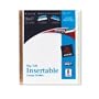 Index Divider, 8 Tab, 8.5"x11", Clear/White/Gold, Single Set AVE11124