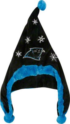 Carolina Panthers NFL Official Team logo Stadium Dangle Santa Hat *NEW ITEM*