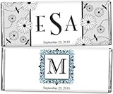 Personalized Monogram 1.5 oz Chocolate Wedding Favors (33 Designs Available)
