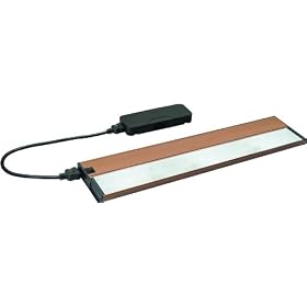 KCL Series I All-in-One Xenon Under Cabinet Strip Light in Brushed Nickel