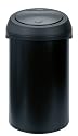 Brabantia Touch Bin, 50litre, Matt Black/Black Lid