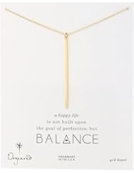 Dogeared Balance Vertical Square Bar Chain Necklace, 32?