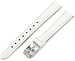 Artisan of Italy CITQR100-0012LR Women's Fashion Quick-Release Padded Crocodile 12mm White Watch Strap