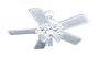 Clairion Comfort Plus 46-Inch Air Cleaning Ceiling Fan with Light Kit, White