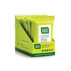 CleanWell Hand Sanitizer Wipes Pocket Pack