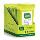 CleanWell Hand Sanitizer Wipes Pocket Pack