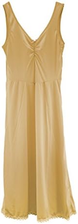 Clemo Women's Touch of Comfort Nylon Cling-Free Slip Dress, 26-38 Length, Beige