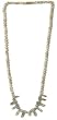 Semi Precious Gemstone Necklaces Mossagate Bead Jewelry 19 inches (mossagate502)