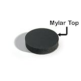 StoreSMART® Black CD / DVD Foam Hubs with adhesive back and mylar top - Pack of 1,000 hubs (E4911B1000)