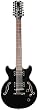 Dean BOCA 12 String Semi Hollow Body Electric Guitar Classic Black