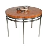 Metropolitan Designer Round Kitchen Island in Cherry
