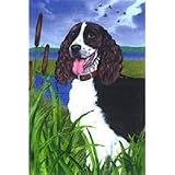 Springer Spaniel House Flag by GR8 Dogs (Multi, 25a x 38a )