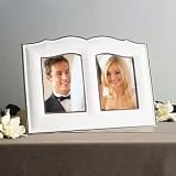 LENOX FINE SILVER OPAL INNOCENCE DOUBLE INVITATION FRAME-HOLDS 5X7
