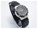 Boys/Teenagers Black Terrain Boardrider Sports Surf Watch-Velcro Strap+Rotating Bezel-50m Water Resitant-970L