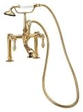 318FiVQc1YL. SL160  World Imports Elizabethan Classics RM01CP Tub Filler With Handshower And Metal Lever Handles, Chrome