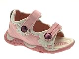 CHATTERBOX NEW BABY TODDLER GIRLS PINK WHITE SANDALS OPEN TOE SHOES FAUX LEATHER 3/19JNR-8/26