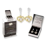 God's Heart Crystal Dangle Earrings Gift boxed