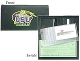 Lsu Tigers Embroidered Leather Checkbook Cover