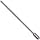 PFERD Tough Series Cylindrical Carbide Bur, Long-Length, Uncoated (Bright) Finish, Double Cut, Radius End
