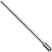 PFERD Tough Series Cylindrical Carbide Bur, Long-Length, Uncoated (Bright) Finish, Double Cut, Radius End