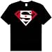 Superman CANADIAN SHIELD Canada Maple Leaf Adult Black T-shirt Tee shirt
