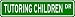 TUTORING CHILDREN Street Sign ~ Custom Street Sign - Aluminum