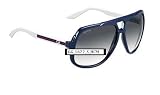 318FrcC99PL. SL160  Gucci Sunglasses Designer Fashion Mens AUTHENTIC Shiny Blue White Frame | Dark Grey Gradient Lens 2011 Model GG 1622 HCM 44