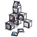 Cottage Mills Photo Magna Frame, Magnetic Photo Frame Construction Set with 6 Frames, Holds 12 1-3/4" x 1-3/4" Photos.