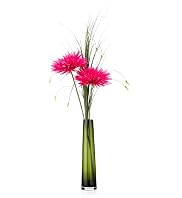 Artificial Spikey Chrysanthemum in Tall Vase