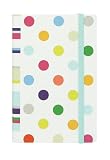 CR Gibson Accordion Coupon Keeper with Elastic Strap, Dots And Stripes
