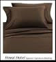 Royal Hotel's Solid Chocolate 1200-Thread-Count 3pc King Duvet-Cover 100-Percent Egyptian Cotton, Sateen Solid, 1200 TC