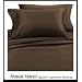 Royal Hotel's Solid Chocolate 1200-Thread-Count 3pc King Duvet-Cover 100-Percent Egyptian Cotton, Sateen Solid, 1200 TC